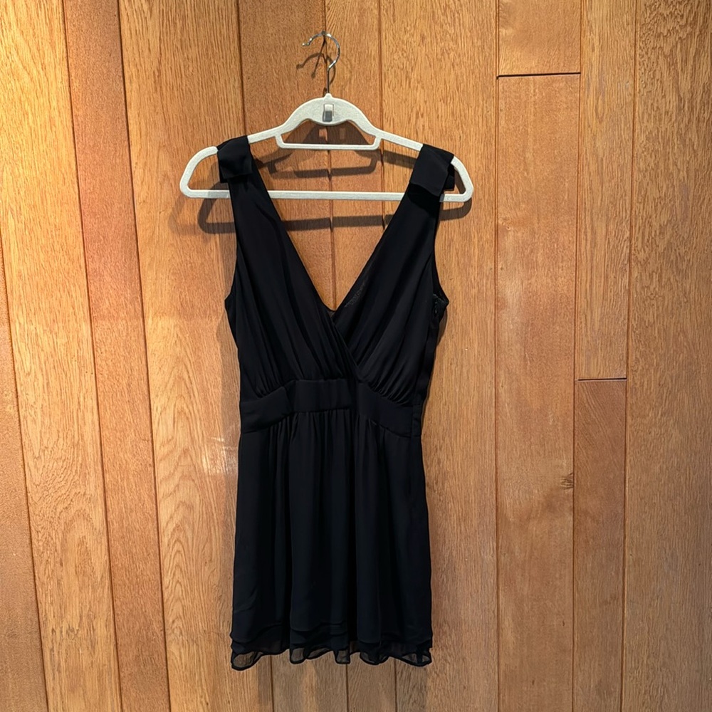 Morphine Generation 100% Silk Black Mini Dress //… - image 1